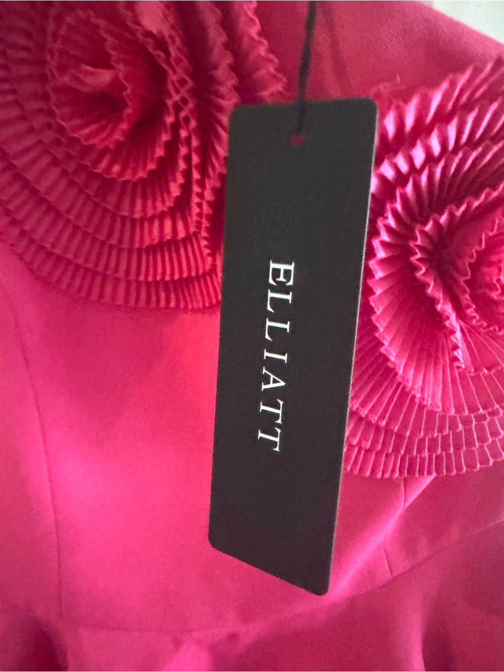 NWT Elliatt Noralyn Hot Pink Circle Skirt - High Waist A-Line Mini Dress - Picture 7 of 9